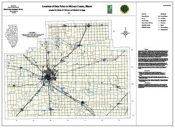 Location of Data Points in McLean County