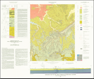Creal Springs Geology map