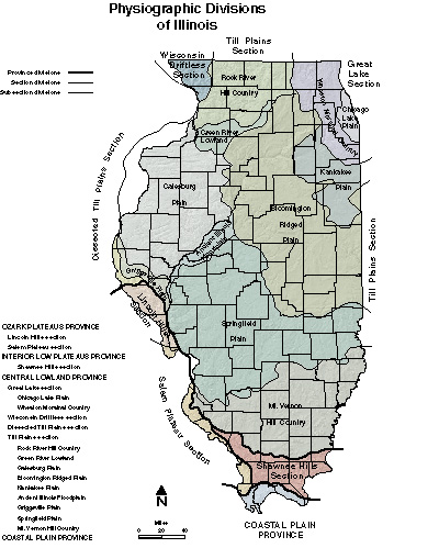 Physiographic Divisions of Illinois