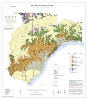 Geology of Pulaski County, Illinois, map thumbnail, sheet 1