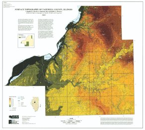 Surface Topography of Tazewell County