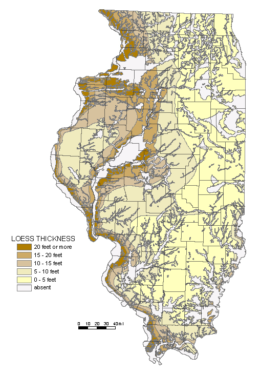 Loess Thickness Map