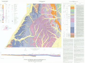 Mill Creek McClure Geology map