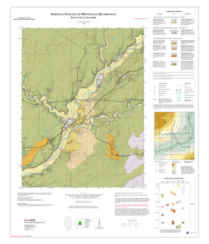 Surficial Geology of Monticello Quadrangle, map thumbnail, sheet 1