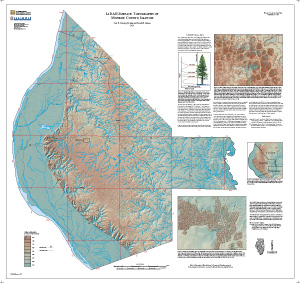 LiDAR Surface Topography of Monroe County