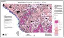 Bedrock Geology Map, Jo Daviess County